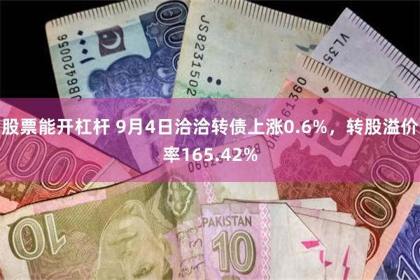 股票能开杠杆 9月4日洽洽转债上涨0.6%，转股溢价率165.42%