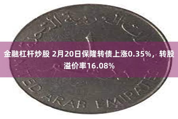 金融杠杆炒股 2月20日保隆转债上涨0.35%，转股溢价率16.08%